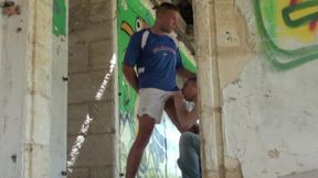 French twink fucked rough by Jordan Fox outdoor