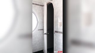 Cute young latina woman pleasuring her tight pussy