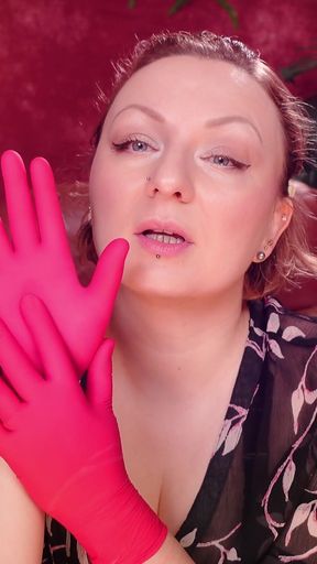 Asmr with Medical Gloves: I Am Your Boss. Arya Grander.