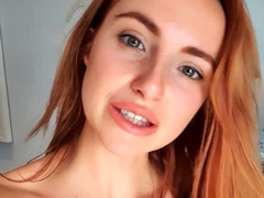 Lewd amateur brunette teen meg davis webcam masturbation
