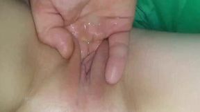 Hard fingered pussy squirts till soaking wet
