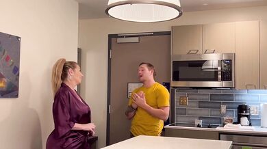 Stepson Alex Envy Comes Find His Stepmom Danni Jones To Get Her To Come Home Any Way He Can