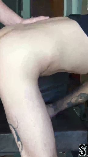 Straight Latino dude with earrings barebacked balls deep   Clip 1