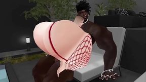 Puta Brasileira Fodendo com for&ccedil_a com BBC - imvu 02