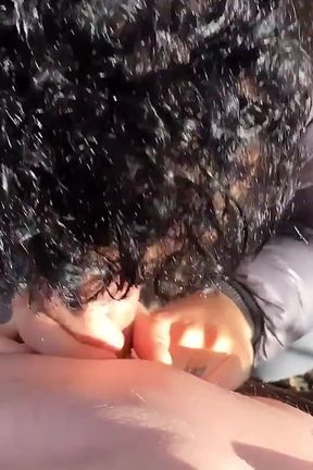 Sucking Cock Till Cum in a Park POV