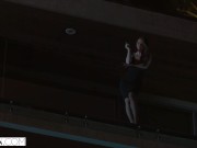 VIXEN Janice Griffith and Ivy Wolfe Sneak Into Backyard For Nighttime Pool