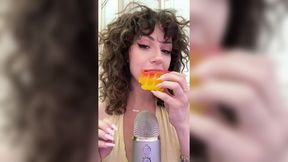 Waffle Eating and Sucking Asmr