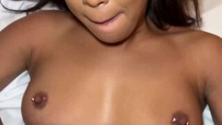 Sex and excitement, the perfect cocktail for a horny brunette