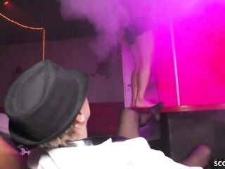GERMAN big beautiful woman GRANNY TEMPT YOUNGER STRIPPER TO BANG HER
