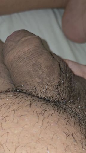 Step mom handjob pulling on step son big balls