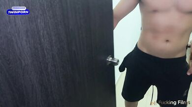 Boss son slaps and chokes his cute maid in rough doggystyle