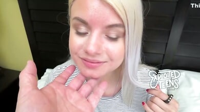 Vanessa Cage the tattooed blonde takes every inch on camera with deep throat and creampie