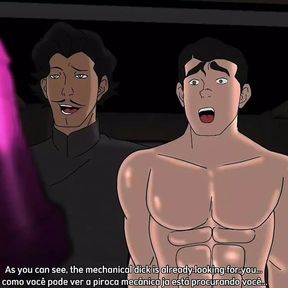 Bolin The hottie with the giant butt testing his new line of erotic toys - Hentai Bara Yaoi