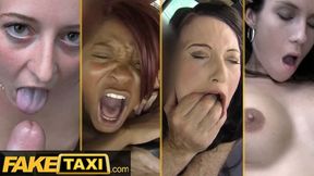 Ebony MILF eats pussy, squirts, and takes doggy style creampie