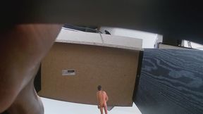 Teenie Under Giantess Desk… Will He Get Caught 4k