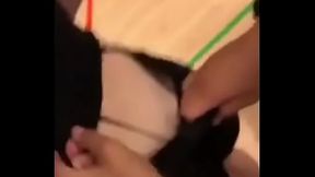 Cute College Volleyball Player gets A Huge Thong Wedgie from Her Teammates