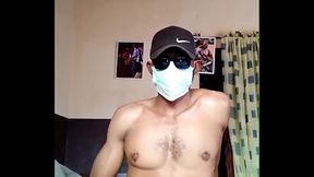 Hot Nigerian Guy Wanking, Thrusting and Showing his Ass while Home alone