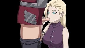 Naruto's ninja wife Ino's sloppy blowjob technique trained by LoveSkySanX's Kunoichi trainer, 117th edition