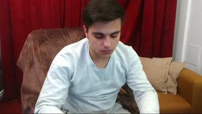 Uncut Guy Shows His Cock to Screen