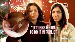 Hot lesbian babes Agave & Magena get wild in the sauna for your eyes only - raw lesbian porn