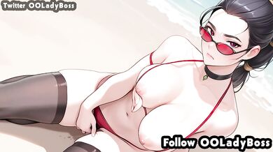 gets throat fucked by her boss in raunchy Arcane hentai