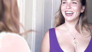 Big Boobed lesbo sluts fucks her bushy GF