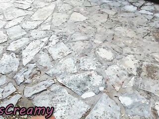 Extraordinary Naturism: Teacher Oral-job Bare in Public with Cum in Throat! - MissCreamy