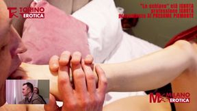 Redhead Femdom Foot Chokes Torino Slave Gushing Cum Destroyed Casting