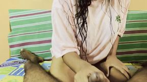 Sri Lanka couple sex in the bed room blowjob