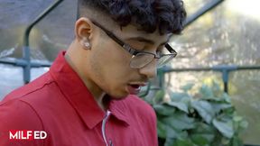 Sandy-haired MILF Jenna Starr smashes young stud Diego Perez