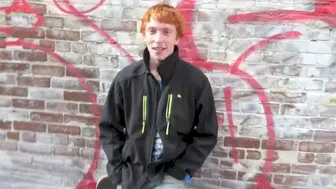 Ginger twink gets his cherry popped by a daddy in rough bareback sex