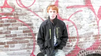 Ginger twink gets his cherry popped by a daddy in rough bareback sex