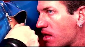 Annette Schwarz dressed up in a really hot, form-fitting latex outfit and together with...