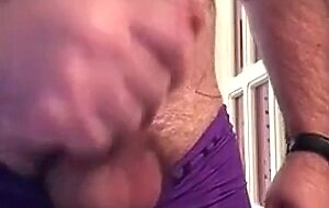 Bear Daddy Jerks Off Solo