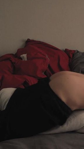 Morning Routine. Femboy Can't Help but Pillow Humping Imagining Your Tight Ass Filled with His Cum