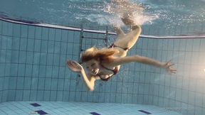 Nastya's Sexy Blonde Body in the Pool
