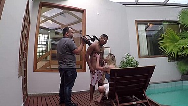 Bastidores da gravação de Rafaella Denardin e Melissa Devassa com Nego Catra - by Binho Ted