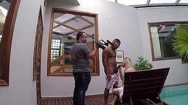 Bastidores da gravação de Rafaella Denardin e Melissa Devassa com Nego Catra - by Binho Ted