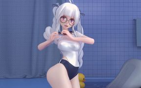 Haku Weak Sailor Suit Big Glasses Petite Figure