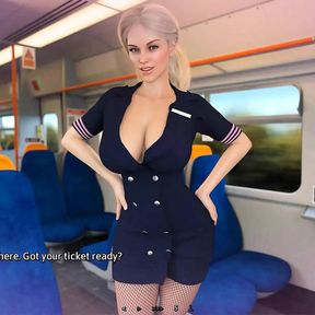 Summer heat: sexy super model in the train ep.1