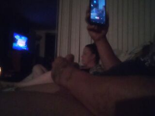 Jerking Off To My Roommate Whilst She Is Playing Movie scene Games In Her Black Panties