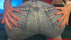 Adventure in wet tight jeans HD