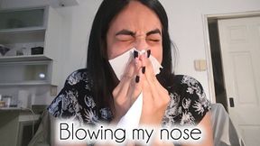 Cleaning my stuffy nose