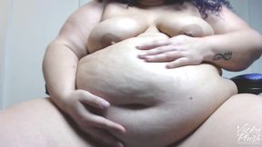 Belly button play private show