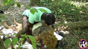 African momma enjoys intense threesome with dual penetration