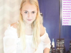 Blonde teen Sierras first erotic masturbation video