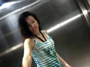 FUCK a BLACK DILDO on PUBLIC Hotel Corridors # Let Security Guys ENJOY the show