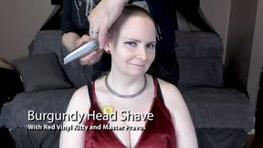 Burgundy Head Shave 1k