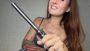 Cruel Reell Tests the Thin Steel Stick – Prostate Tapping by Steeltoyz