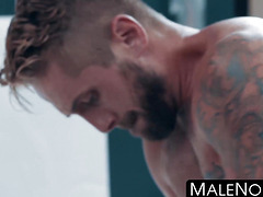 MaleNoir.com - Remy Cruze gets BBC sucked before fucking inked white boy raw